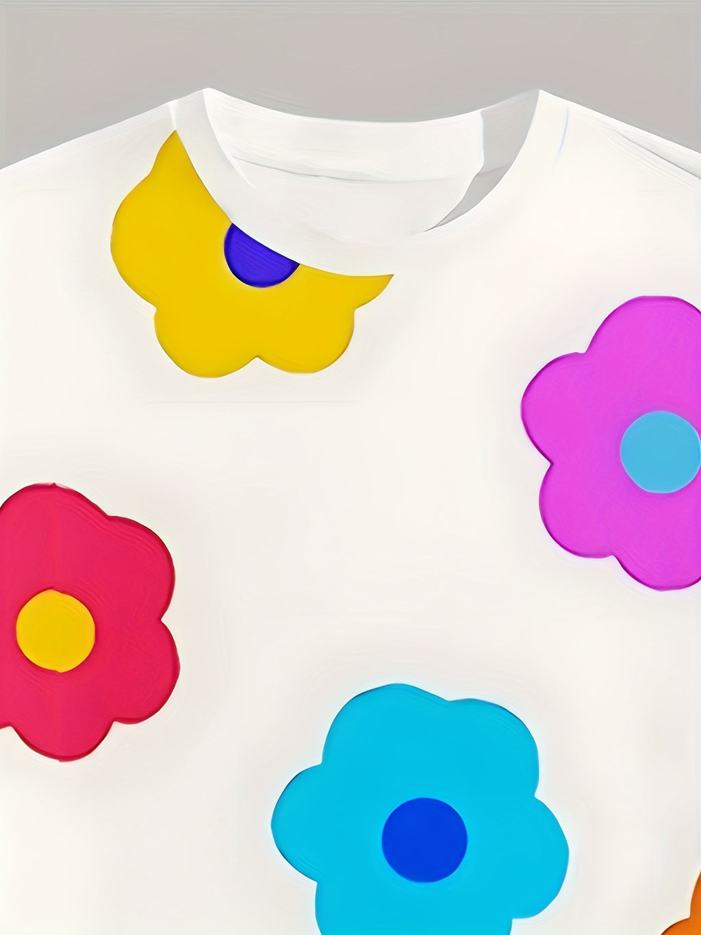 Men's Floral Summer Round Neck Set 131