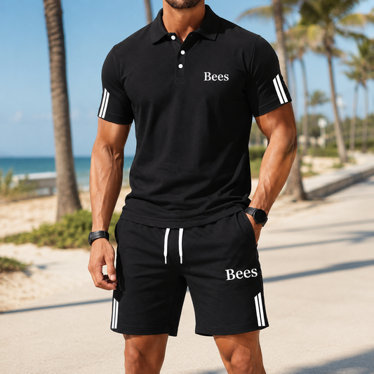 ⏰ Letzter Tag: 50% Rabatt! 🔥-Herren Sommer-Set mit Polo und Shorts