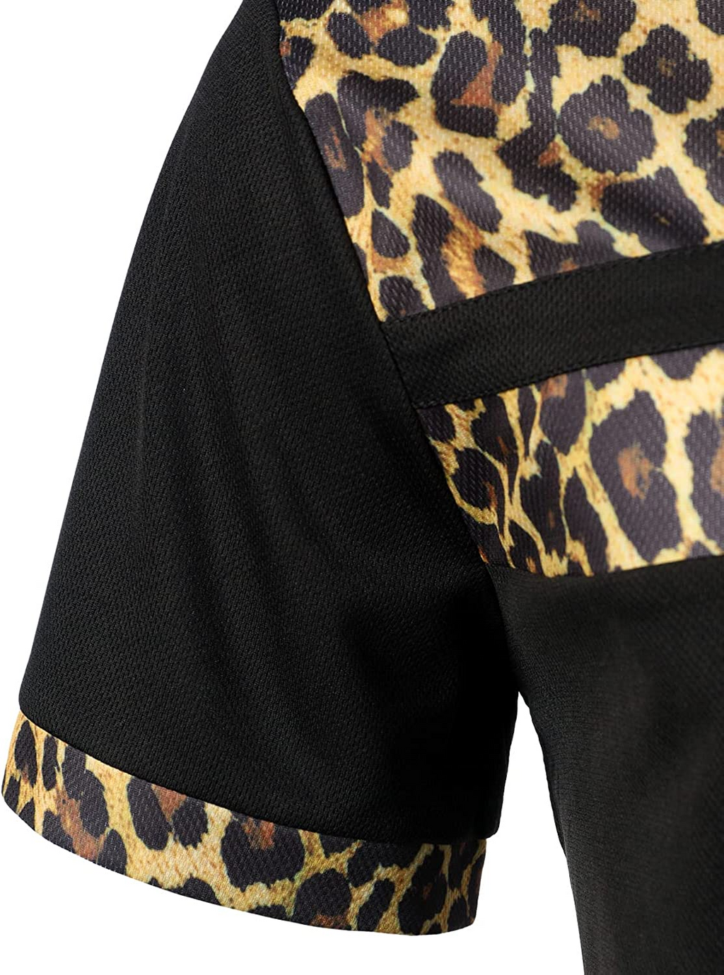 Men's Printed Colorblock T-Shirt and Shorts Set 018