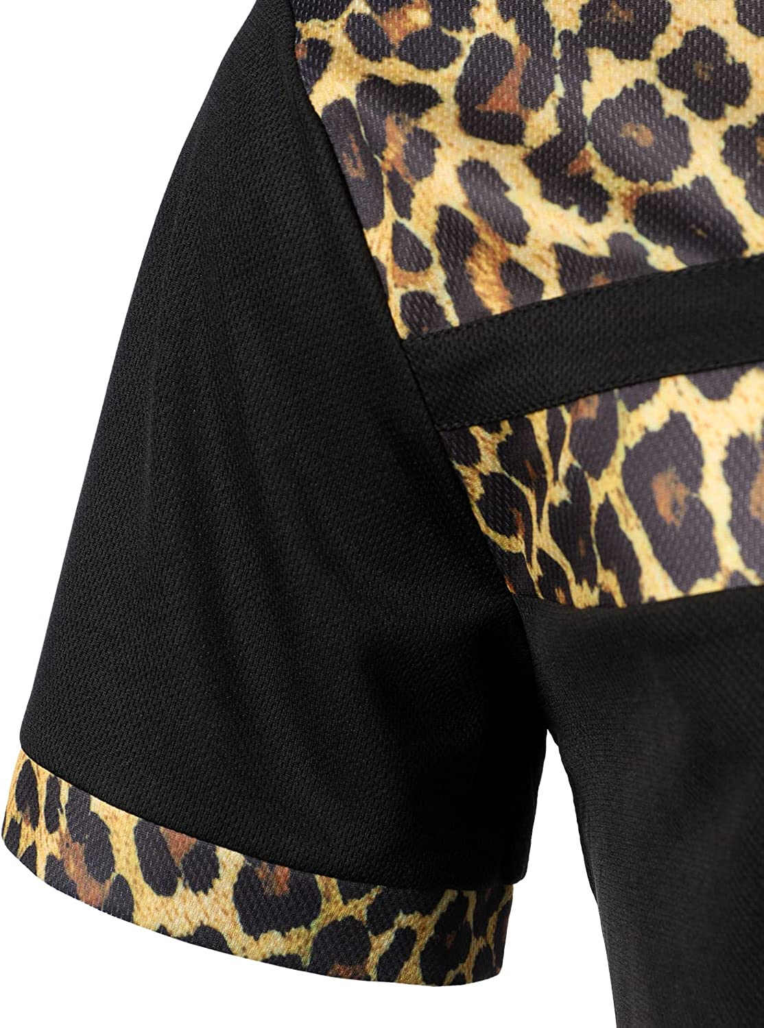 Men's Printed Colorblock T-Shirt and Shorts Set 018